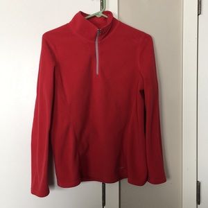 Red Eddie Bauer pullover